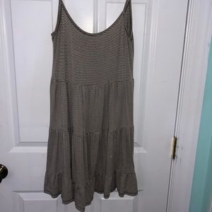 Black and white striped t shirt dress